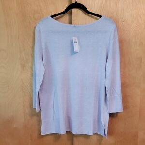 J. Jill Pale Orchid Linen Top